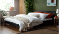 Akio Double Wooden Platform Bed Frame - Black