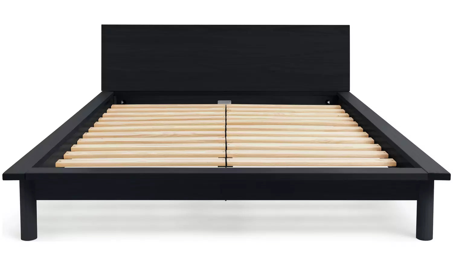 Akio Double Wooden Platform Bed Frame - Black