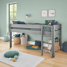 Home Kaycie Mid Sleeper Single Bed Frame - GREY