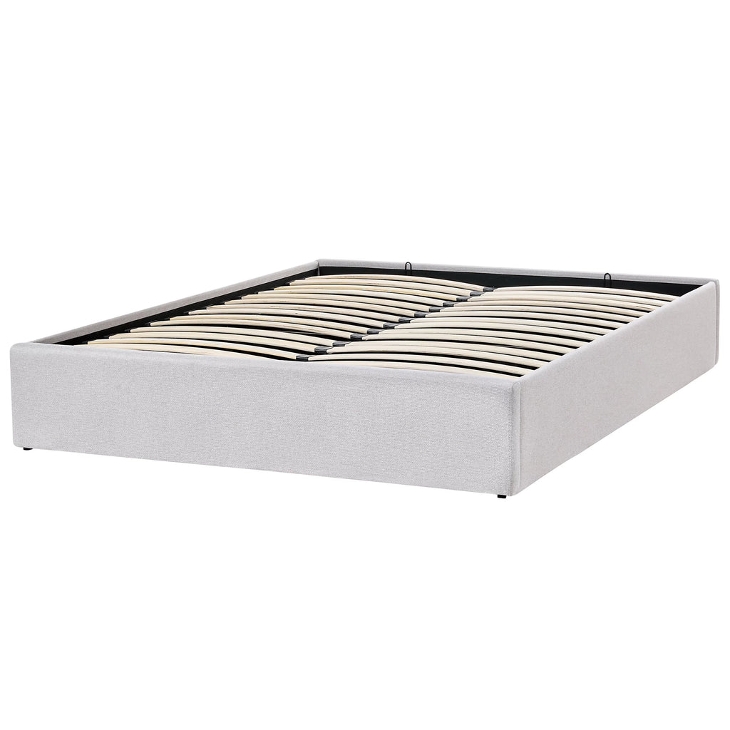 Ottoman Bed without Headboard Fabric DINAN 90 x 200 cm (EU Single)